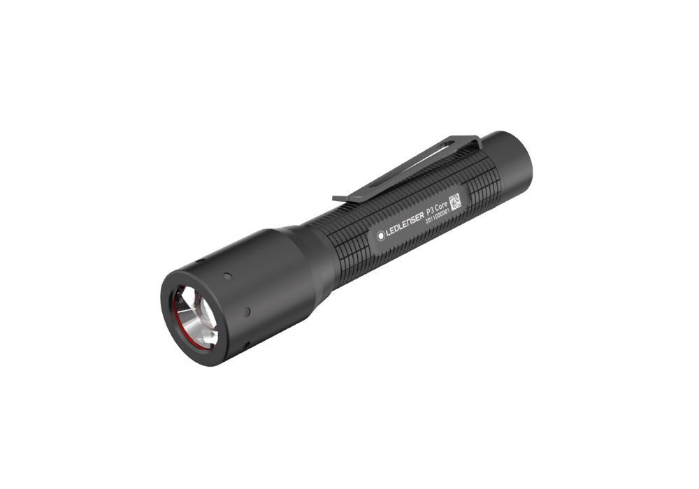 Ledlenser P3 Core Batteriebetriebene Mini-LED-Taschenlampe mit Ansteck-Clip Ledlenser P3 Core Batteriebetriebene Mini-LED-Taschenlampe mit Ansteck-Clip