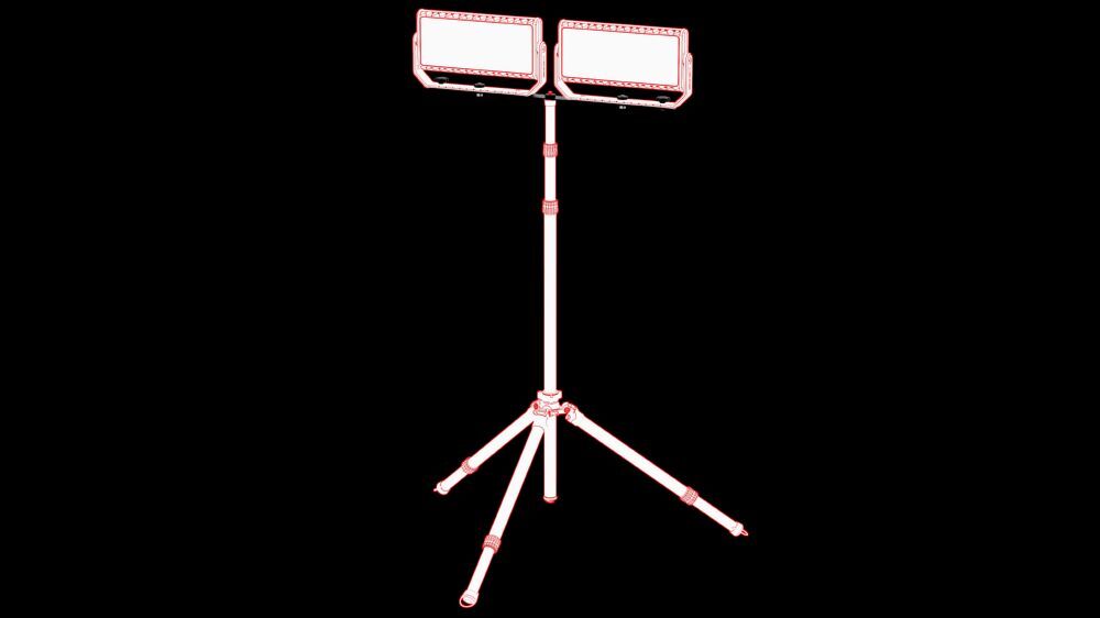 Produktbild Doppel-Stativhalterung für Ledlenser Stativ 3m bild 2