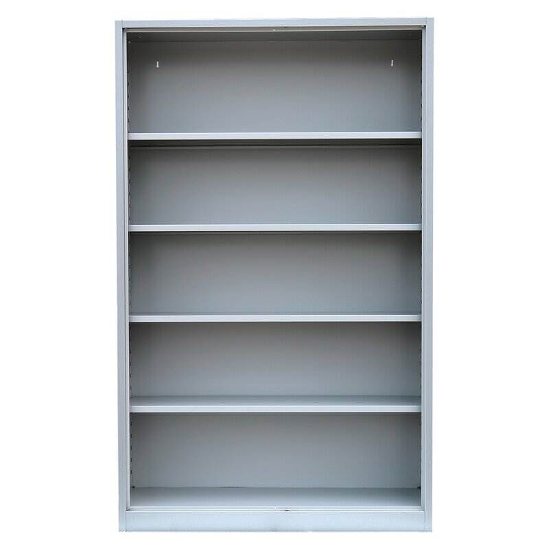 Lüllmann Aktenregal mit 4 Fachböden 1950 x 1200 x 422 mm in lichtgrau Produktbild Lüllmann Aktenregal mit 4 Fachböden 1950 x 1200 x 422 mm in lichtgrau bild 2