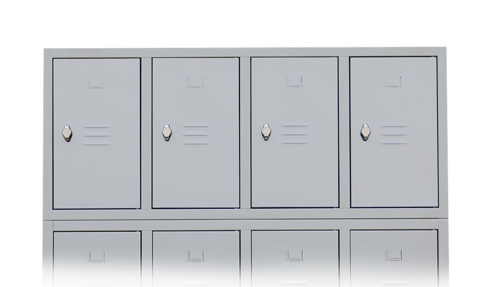 Produktbild Lüllmann Aufsatzschrank für Fächerschrank Schließfachschrank lichtgrau
