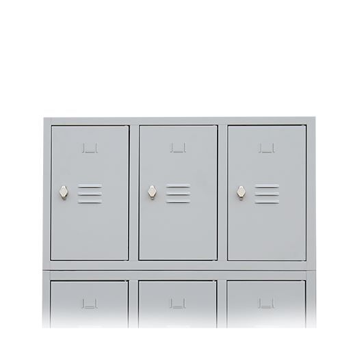 Produktbild Lüllmann Aufsatzschrank für Fächerschrank Schließfachschrank lichtgrau