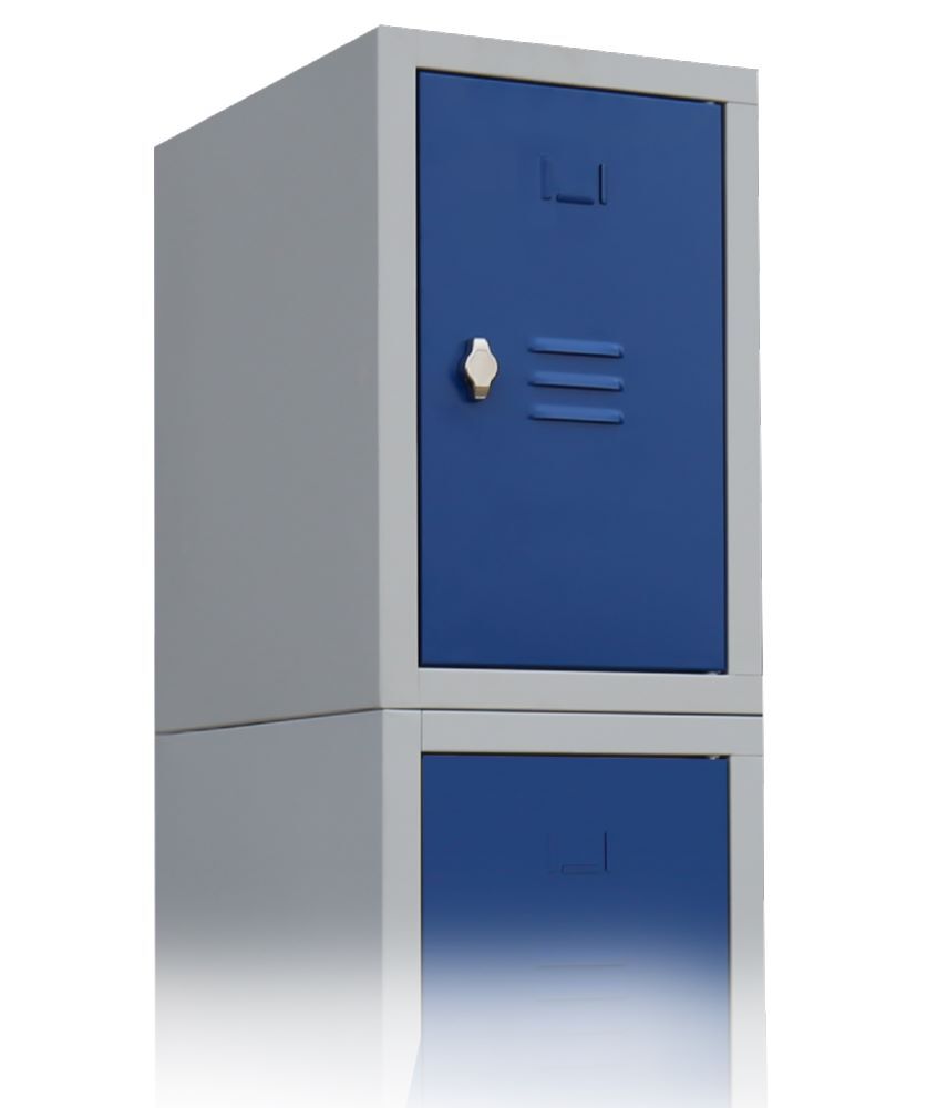 Produktbild Aufsatzschrank, 500 x 315 x 500 mm, lichtgrau/enzianblau bild 2