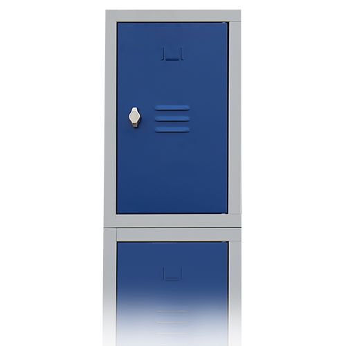 Produktbild Lüllmann Aufsatzschrank für Fächerschrank Garderobenschrank lichtgrau enzianblau