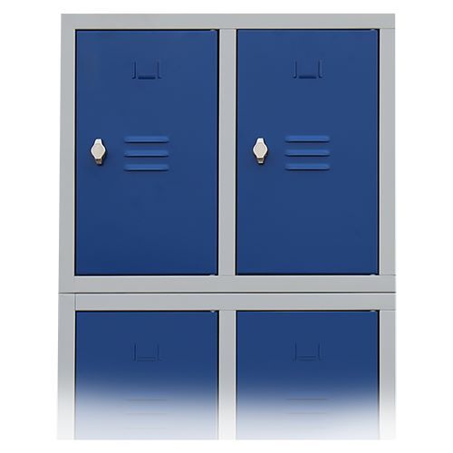 Produktbild Lüllmann Aufsatzschrank für Stahl Kleiderschränke 500 x 800 x 500 mm lichtgrau enzianblau