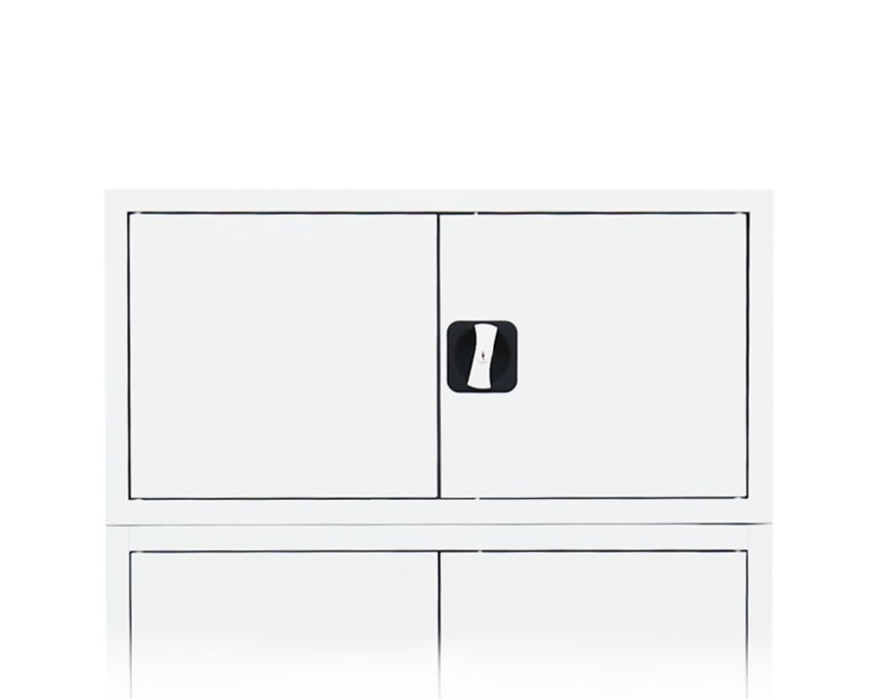 Produktbild Aufsatzschrank mit Flügeltüren und Zylinderschloss mit Drehgriff, 450 x 800 x 38 bild 2
