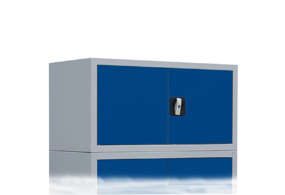 Produktbild Aufsatzschrank mit Flügeltüren und Zylinderschloss mit Drehgriff, 450 x 925 x 50 bild 2