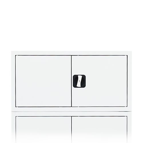 Produktbild Aufsatzschrank mit Flügeltüren und Zylinderschloss mit Drehgriff, 450 x 925 x 50 bild 2