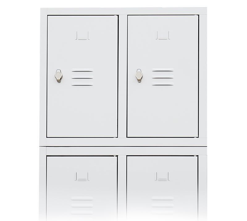 Produktbild Lüllmann Aufsatzschrank Fächerschrank 500 x 600 x 500 mm signalweiß