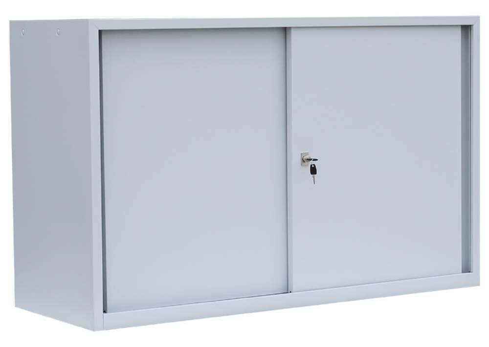 Lüllmann BASIC Schiebetürenschrank mit 1 Fachboden 750 x 1200 x 450 mm in lichtgrau Produktbild Lüllmann BASIC Schiebetürenschrank mit 1 Fachboden 750 x 1200 x 450 mm in lichtgrau