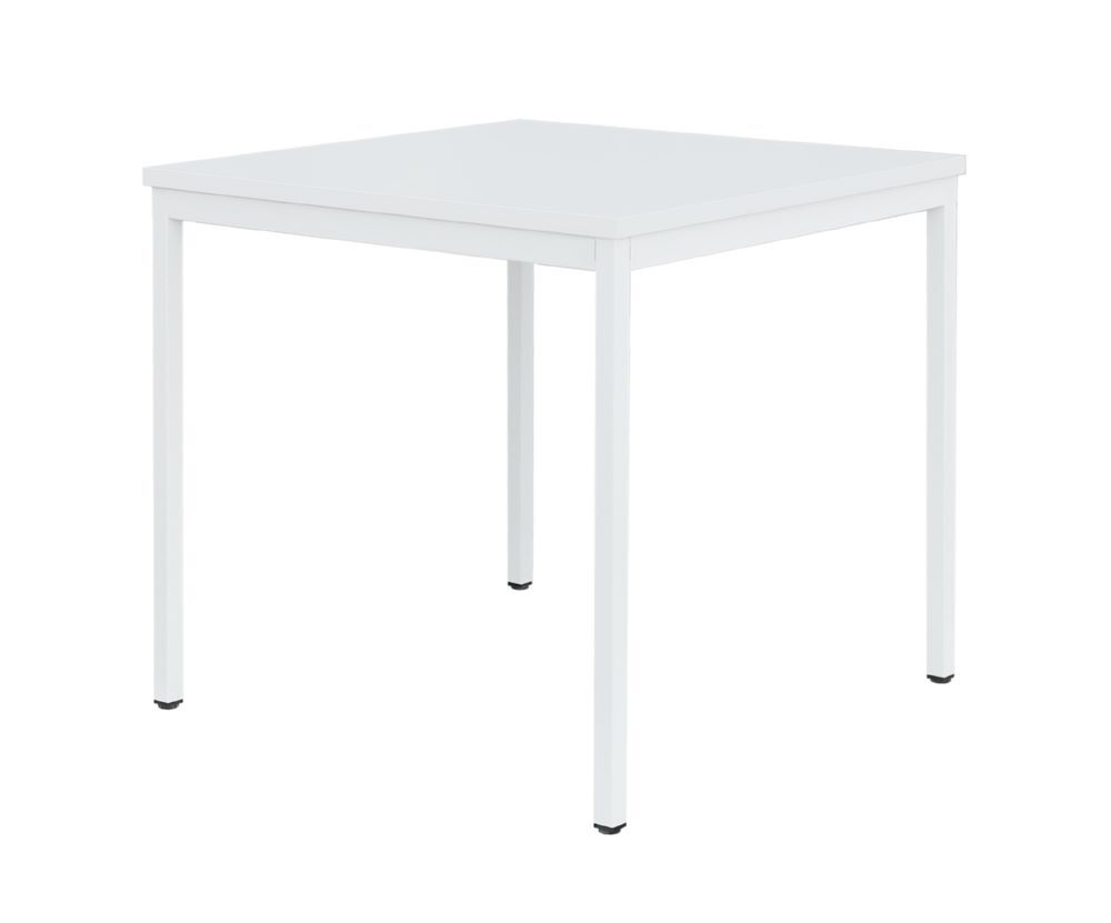 Produktbild Lüllmann Besprechungstisch 750 x 800 x 800 mm signalweiß