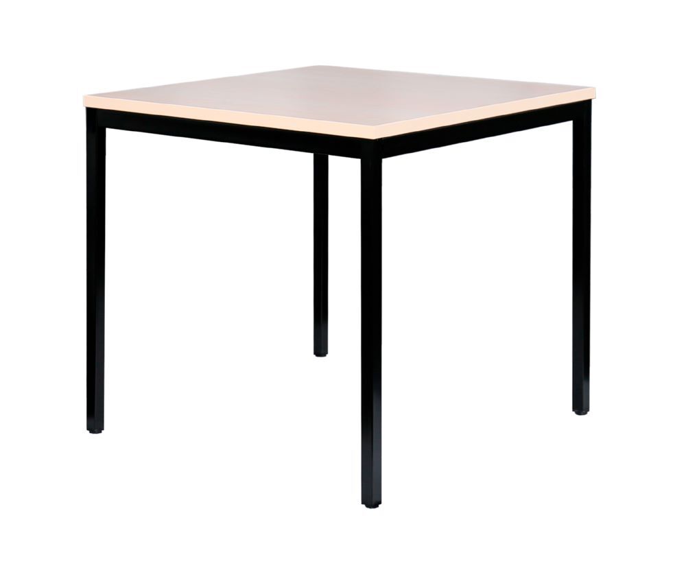Produktbild Lüllmann Besprechungstisch 750 x 800 x 800 mm tiefschwarz ahorn