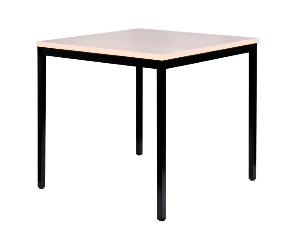 Produktbild Besprechungstisch, 750 x 800 x 800 mm, tiefschwarz/ahorn bild 2