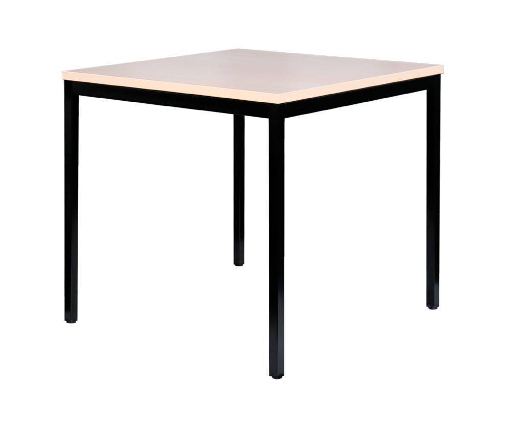 Produktbild Besprechungstisch, 750 x 800 x 800 mm, tiefschwarz/ahorn bild 3