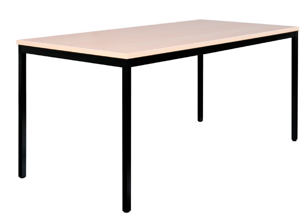 Produktbild Besprechungstisch, 750 x 1600 x 800 mm, tiefschwarz/ahorn bild 2