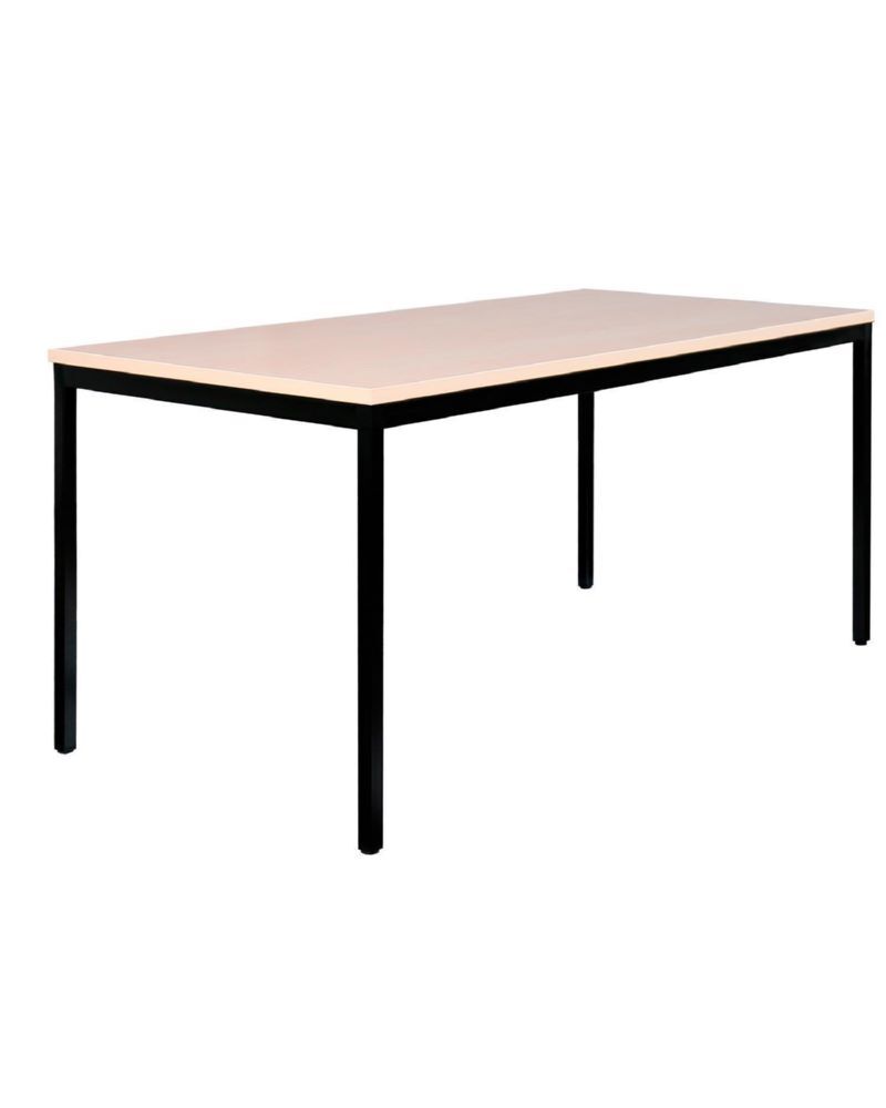 Produktbild Lüllmann Besprechungstisch 750 x 2000 x 1000 mm tiefschwarz ahorn