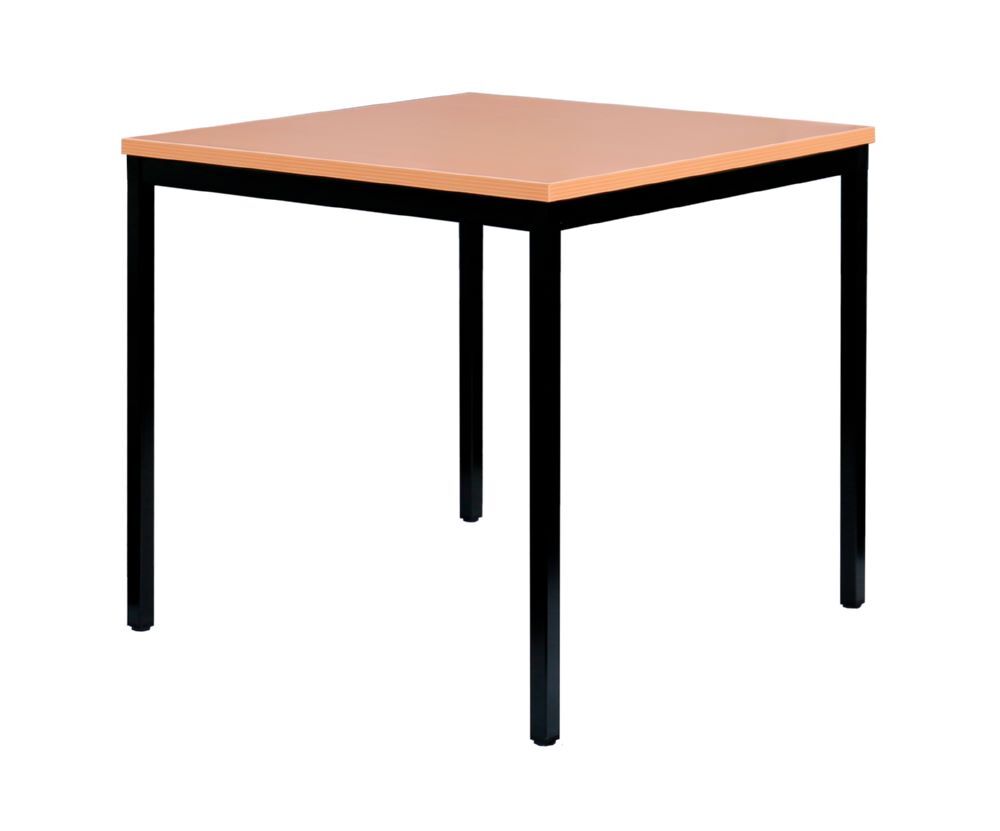 Produktbild Lüllmann Besprechungstisch 750 x 800 x 800 mm tiefschwarz buche