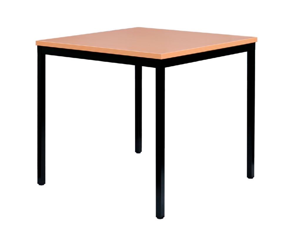 Produktbild Besprechungstisch, 750 x 800 x 800 mm, tiefschwarz/buche bild 2