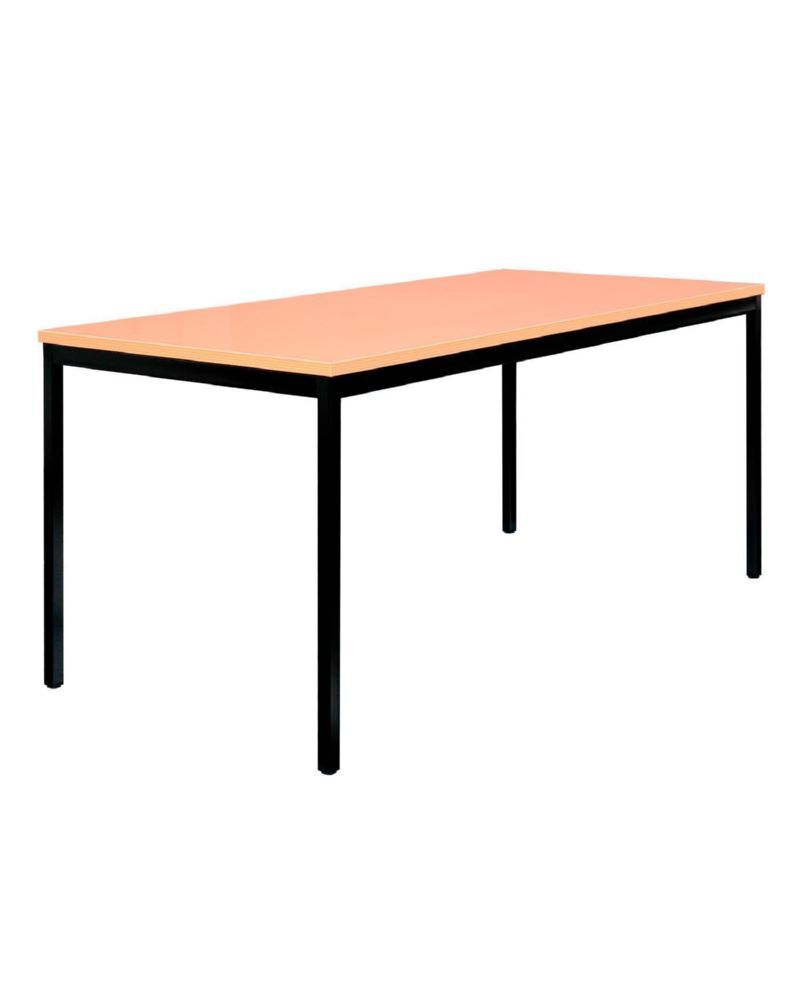 Produktbild Lüllmann Besprechungstisch 750 x 1200 x 800 mm tiefschwarz buche