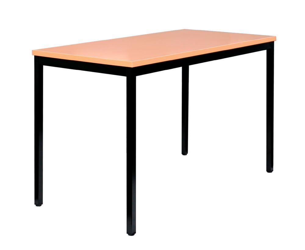 Produktbild Lüllmann Besprechungstisch 750 x 1400 x 600 mm tiefschwarz buche