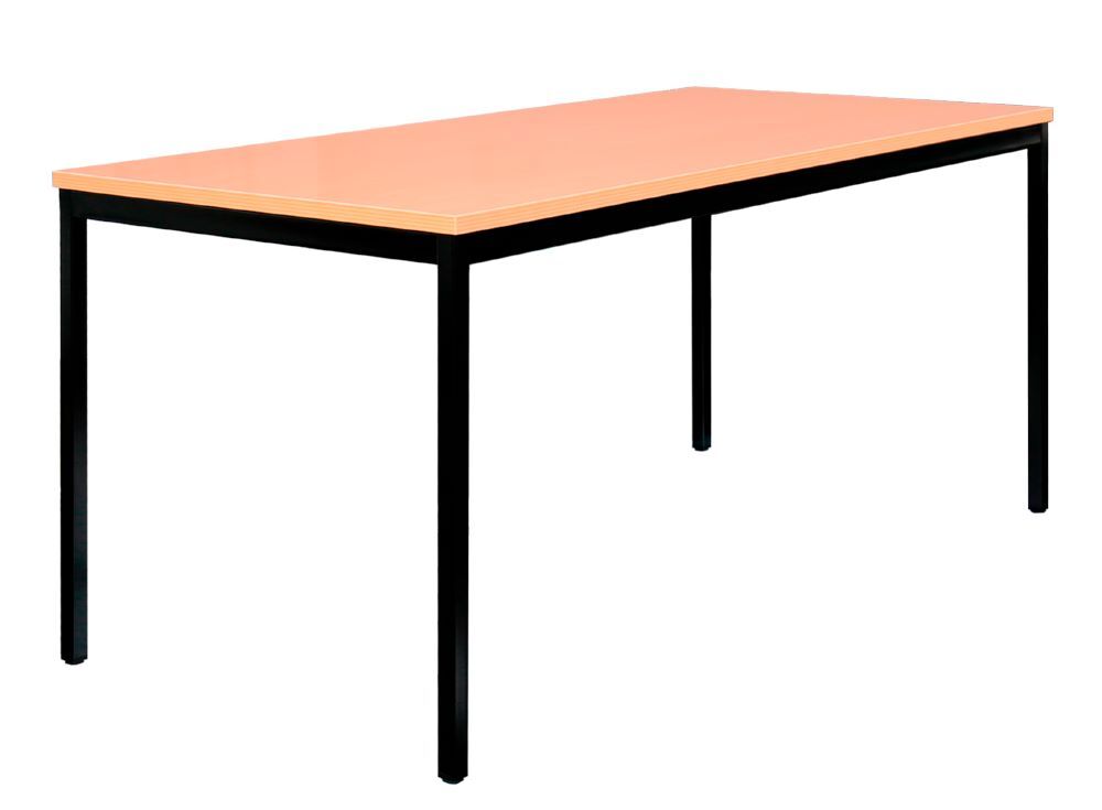 Produktbild Besprechungstisch, 750 x 2000 x 1000 mm, tiefschwarz/buche bild 2