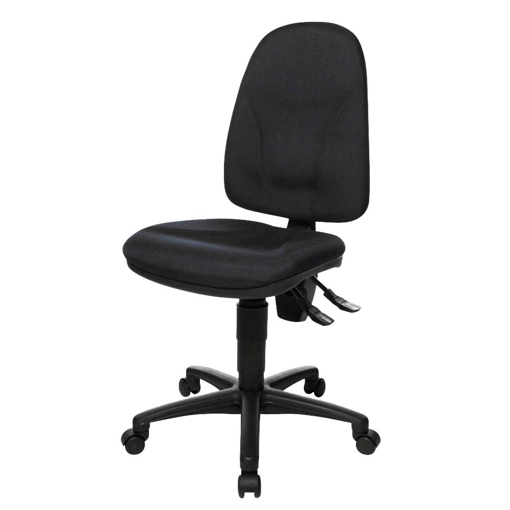 Produktbild Bürodrehstuhl, gepolstert, Kunststofffußkreuz, schwarz bild 2