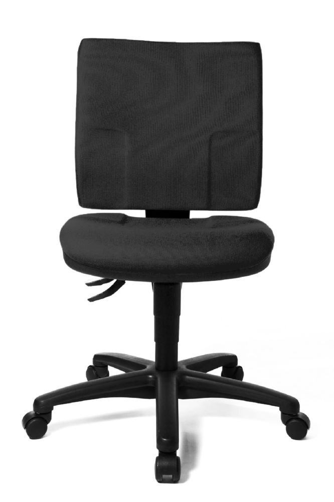 Produktbild Bürodrehstuhl, gepolstert, Kunststofffußkreuz, GS zertifiziert, anthrazit bild 2