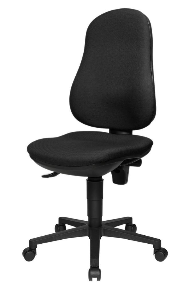 Produktbild Bürodrehstuhl, gepolstert, Kunststofffußkreuz, GS zertifiziert, anthrazit bild 2