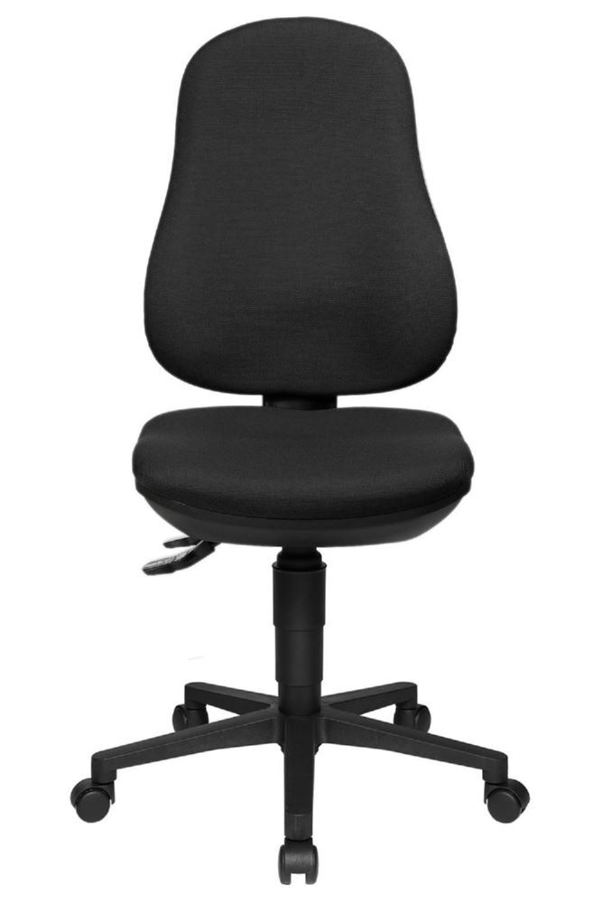 Produktbild Bürodrehstuhl, gepolstert, Kunststofffußkreuz, GS zertifiziert, anthrazit bild 3