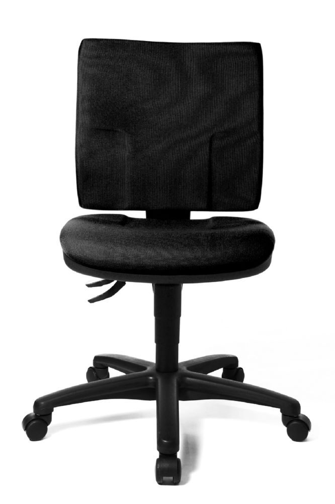 Produktbild Bürodrehstuhl, gepolstert, Kunststofffußkreuz, GS zertifiziert, schwarz bild 2