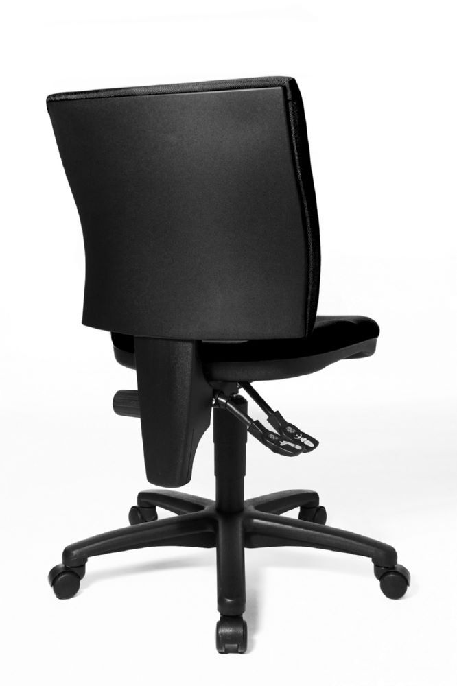 Produktbild Bürodrehstuhl, gepolstert, Kunststofffußkreuz, GS zertifiziert, schwarz bild 4