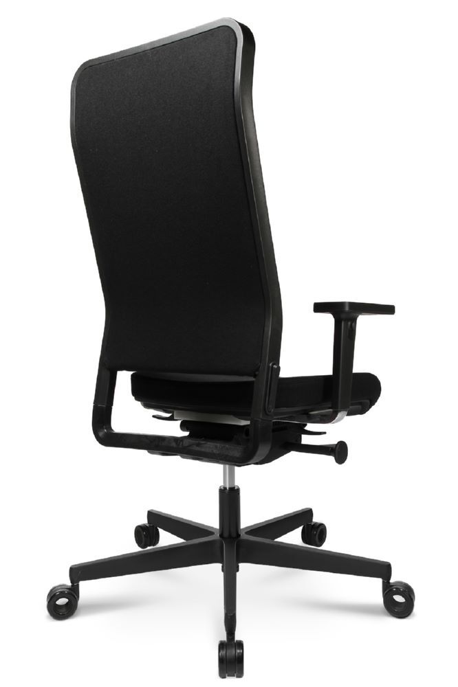Produktbild Bürodrehstuhl W1C High Dondola, Netzrücken, Kunststofffußkreuz, GS, schwarz bild 4