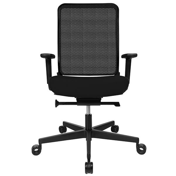 Produktbild Lüllmann Bürodrehstuhl W1C Low Dondola Netzrücken Kunststofffußkreuz schwarz