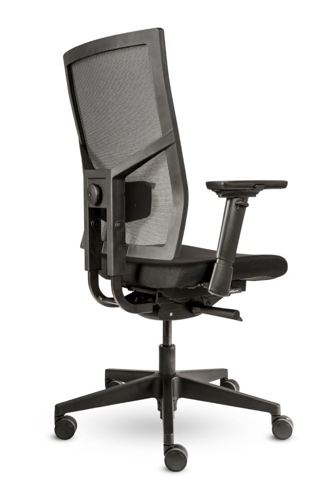 Produktbild Bürodrehstuhl mit 3D Armlehnen, Netzrücken, Lordosenstütze, Kunststofffußkreuz,  bild 5