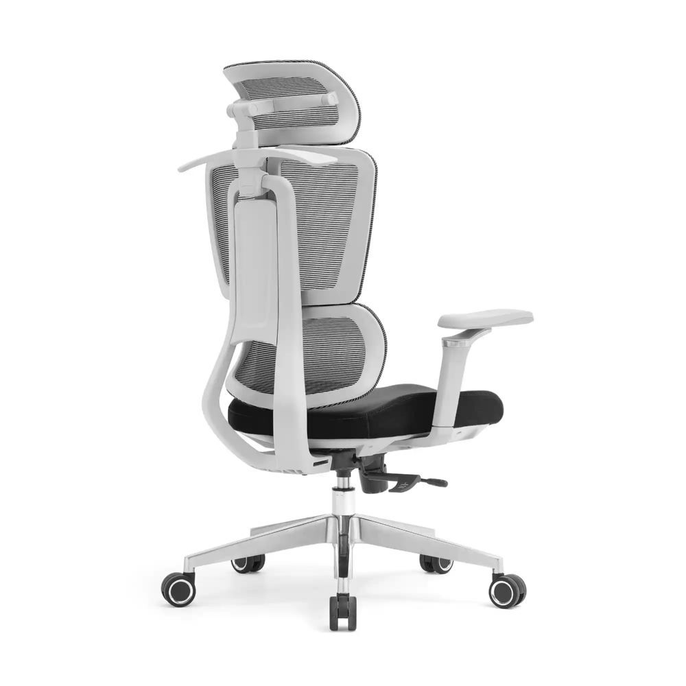 Produktbild Bürodrehstuhl mit Kopf- Nackenstütze und 5D Armlehnen, 3D geteilter Netzrücken,  bild 3
