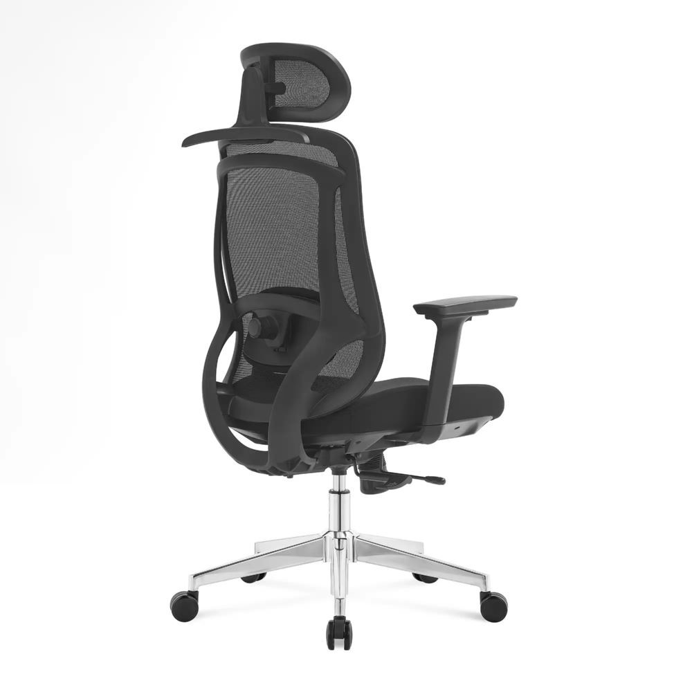 Produktbild Bürodrehstuhl mit Kopf- Nackenstütze und 3D Armlehnen, Netzrücken, Lordosenstütz bild 3