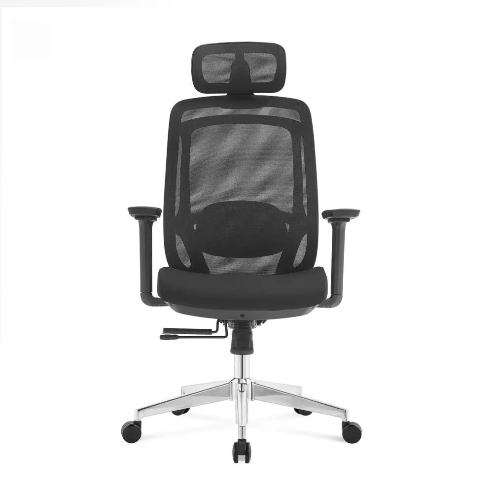 Produktbild Bürodrehstuhl mit Kopf- Nackenstütze und 3D Armlehnen, Netzrücken, Lordosenstütz bild 4