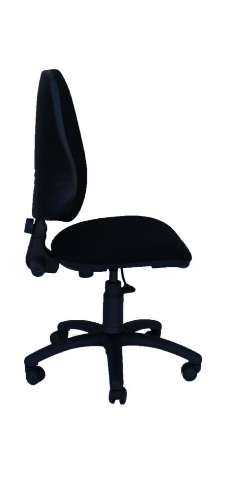 Produktbild Bürodrehstuhl, mittelhoch, gepolstert, Kunststofffußkreuz, schwarz bild 3