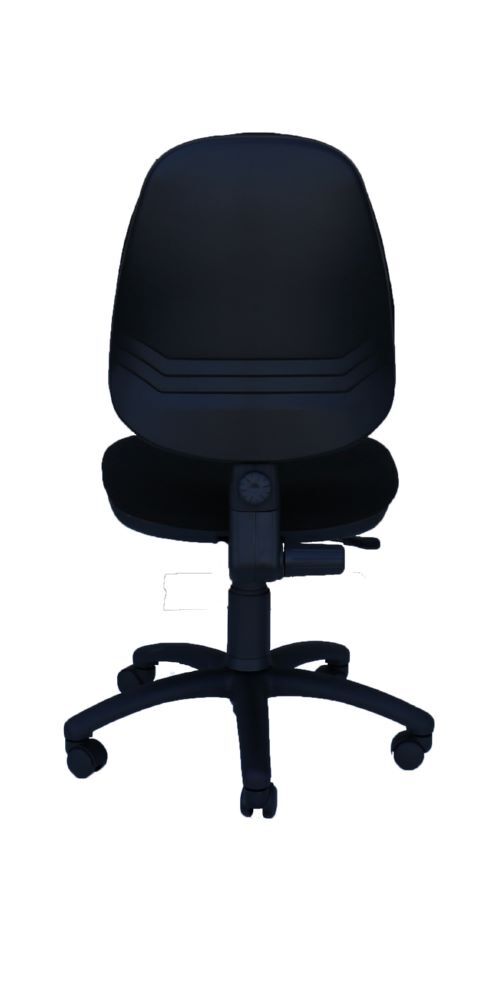 Produktbild Bürodrehstuhl, mittelhoch, gepolstert, Kunststofffußkreuz, schwarz bild 4