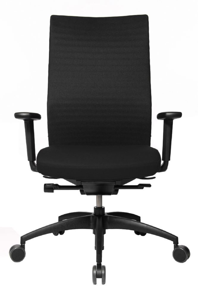 Produktbild Lüllmann Chefsessel Comfort E 100-3 Dondola Netzrücken Kunststofffußkreuz GS schwarz