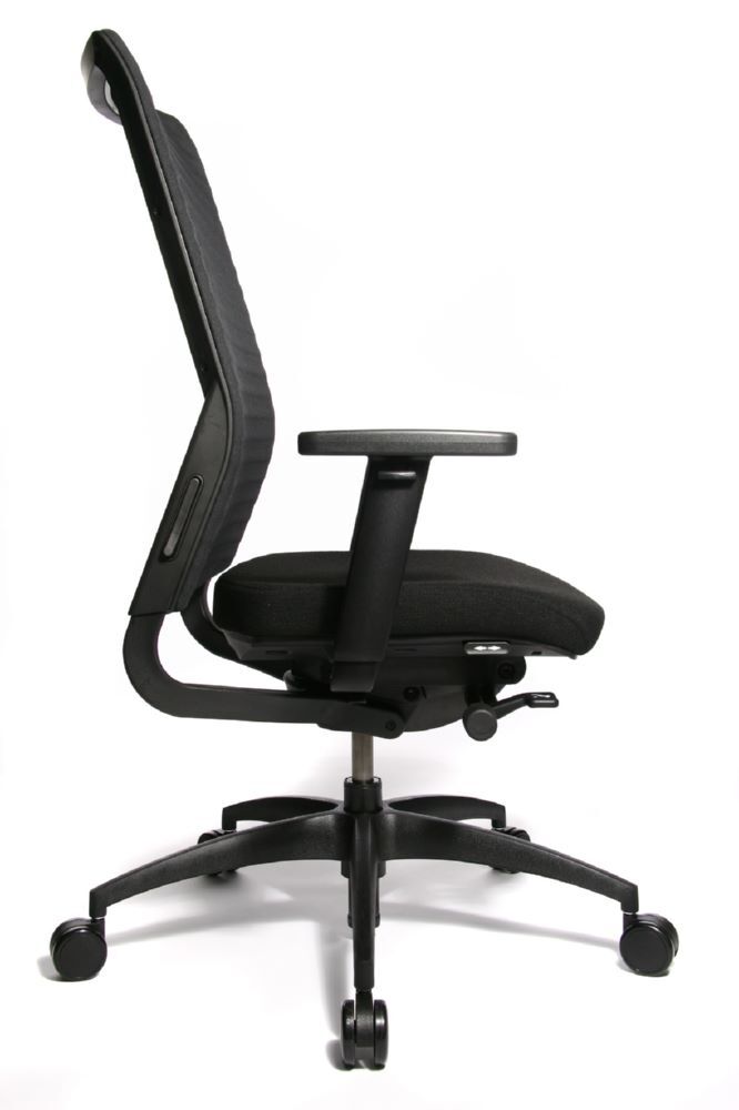 Produktbild Chefsessel Comfort E 100-3 Dondola, Netzrücken, Kunststofffußkreuz, GS, schwarz bild 2
