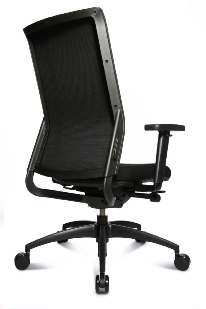 Produktbild Chefsessel Comfort E 100-3 Dondola, Netzrücken, Kunststofffußkreuz, GS, schwarz bild 3
