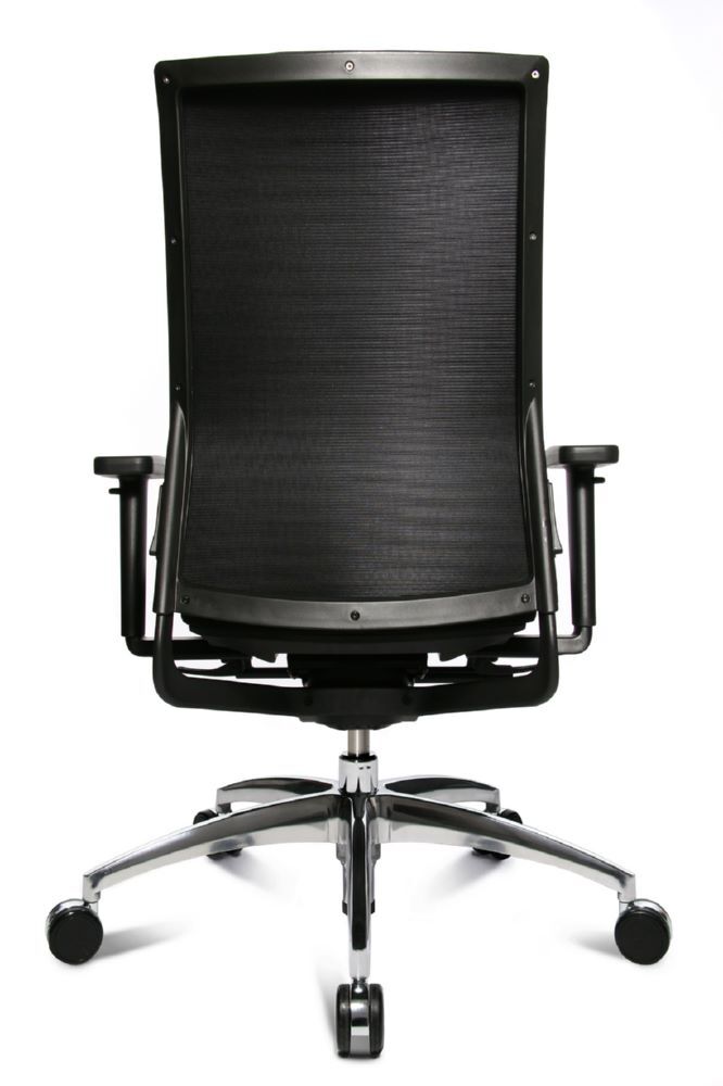 Produktbild Chefsessel Comfort E 100-3, Netzrücken, Kunststofffußkreuz, GS, schwarz bild 4