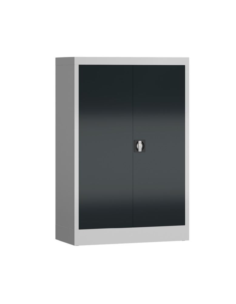Produktbild Lüllmann ClassiX Flügeltürenschrank Schliessfachschrank lichtgrau anthrazit