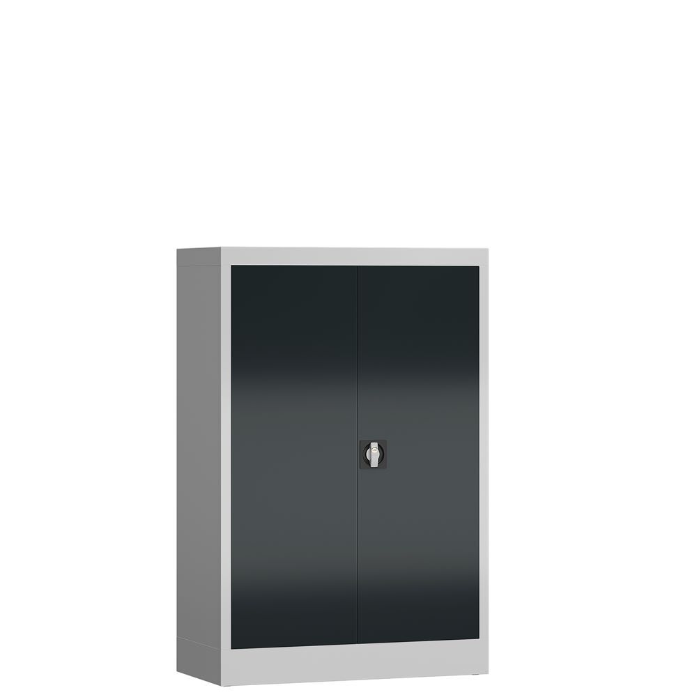 Produktbild Lüllmann ClassiX Flügeltürenschrank Aktenschrank lichtgrau anthrazitgrau