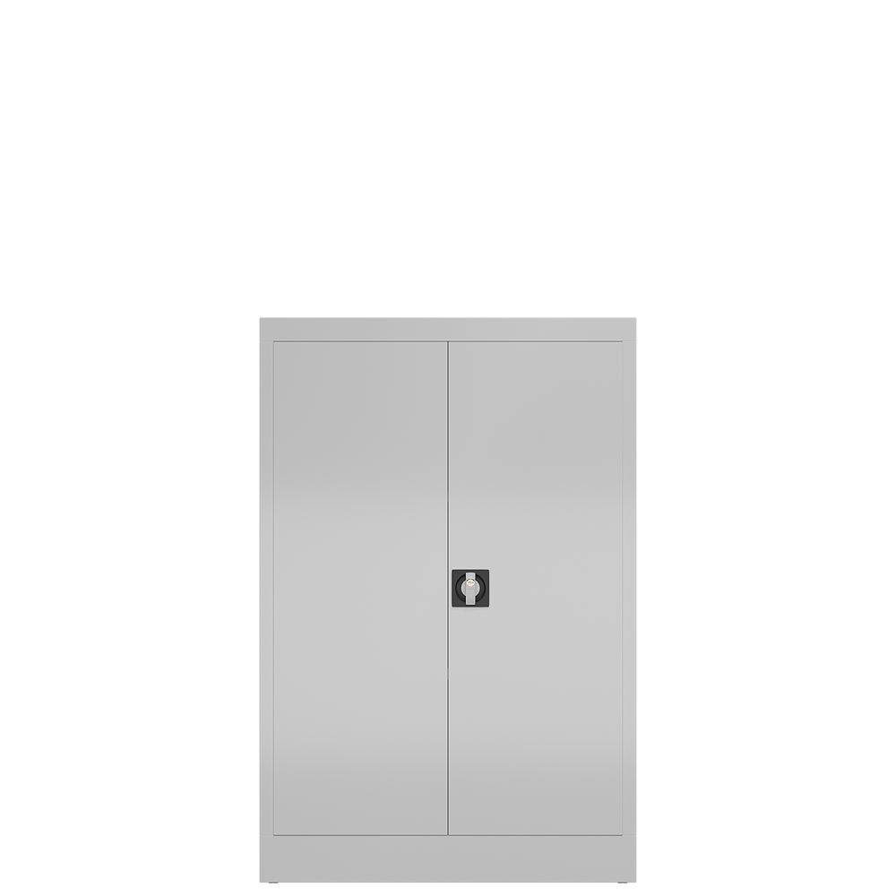 Produktbild ClassiX Flügeltürenschrank, 1200 x 800 x 380 mm, lichtgrau bild 2