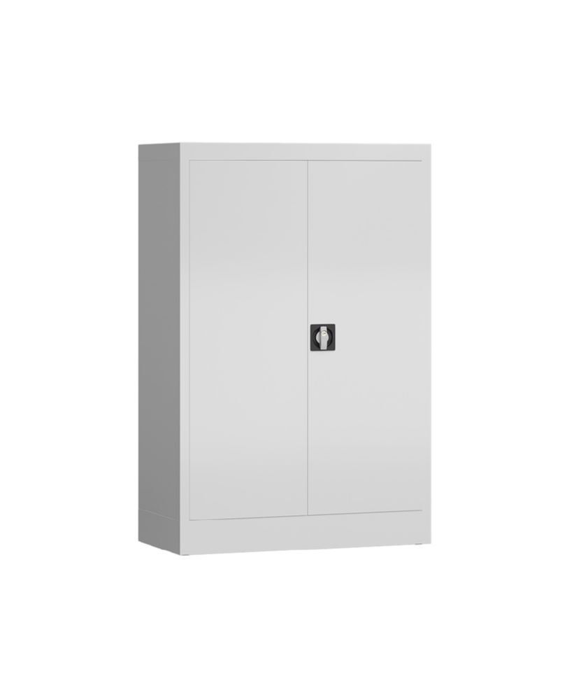 Produktbild Lüllmann ClassiX Flügeltürenschrank Schliessfachschrank lichtgrau zinkgelb