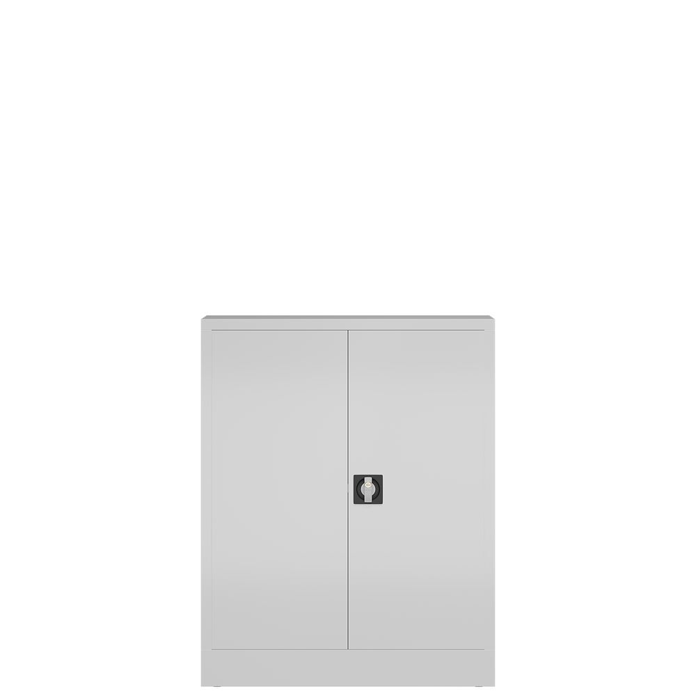 Produktbild ClassiX Flügeltürenschrank, 1000 x 800 x 380 mm, signalweiß bild 3