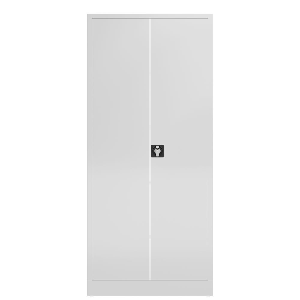 Produktbild ClassiX Flügeltürenschrank, 1800 x 800 x 380 mm, signalweiß bild 2