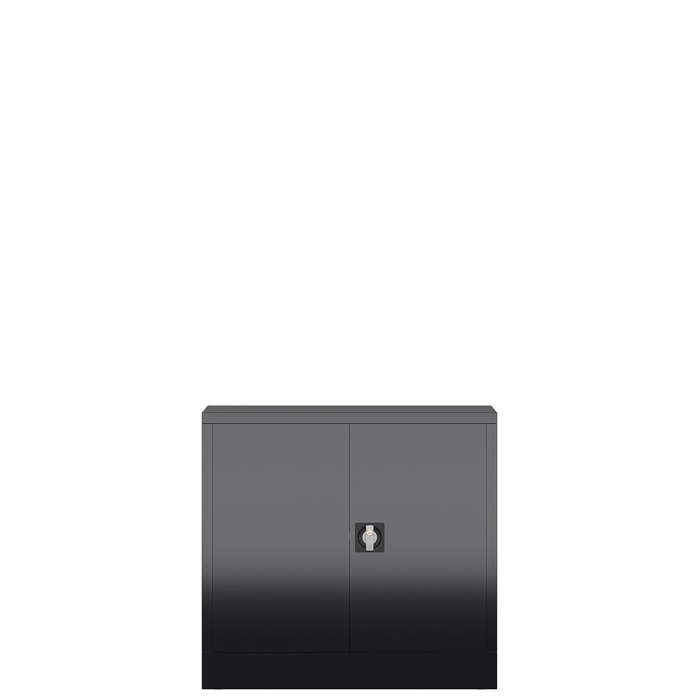 Produktbild ClassiX Flügeltürenschrank, 750 x 800 x 380 mm, tiefschwarz bild 3
