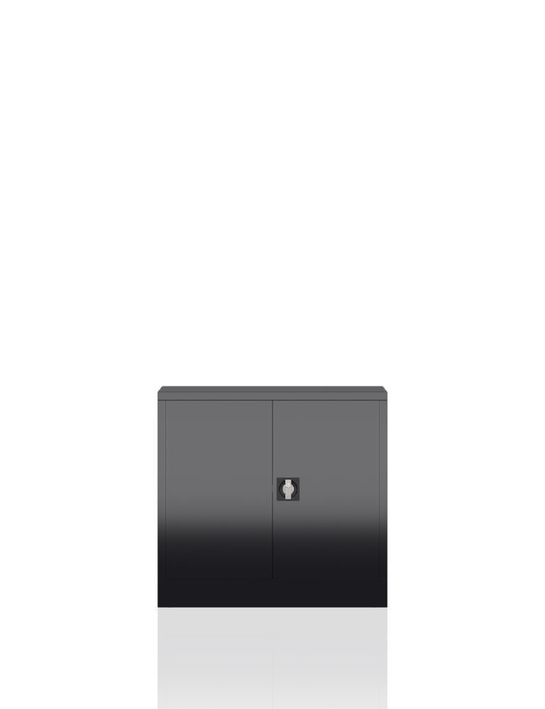 Produktbild ClassiX Flügeltürenschrank, 750 x 800 x 380 mm, tiefschwarz bild 4